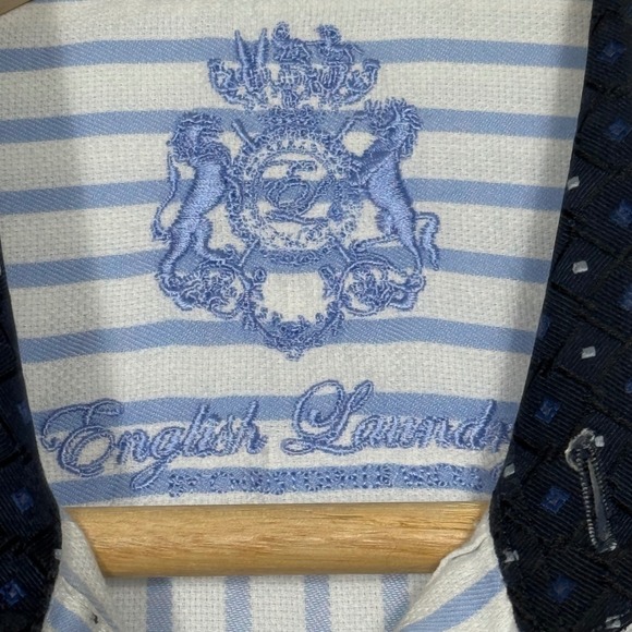 English Laundry | Mens Dress Shirt Long Sleeve Striped Button Down - Picture 2 of 10